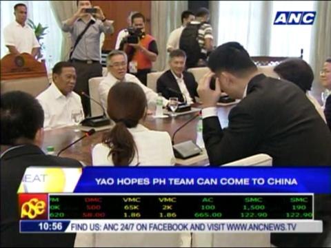 Yao hopes PH team can come to China