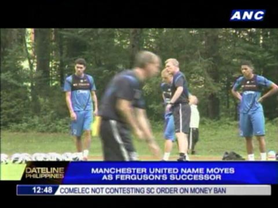 Man Utd name Moyes as Ferguson's successor