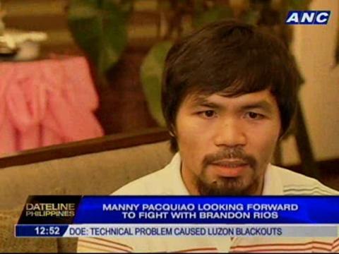 Manny Pacquiao looking forward to fight with Brandon Rios