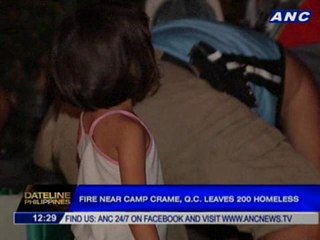 Fire near Camp Crame, Q.C. leaves 200 homeless