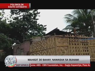 Tornado wrecks over 30 houses in S. Cotabato