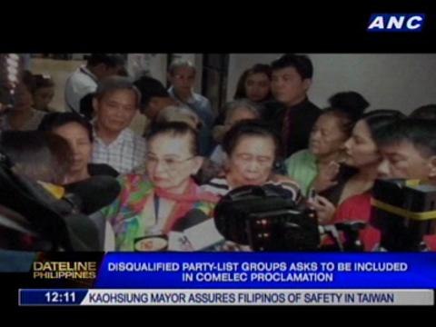 COMELEC to proclaim more party-list winners today