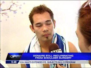 Donaire still recuperating from shoulder surgery