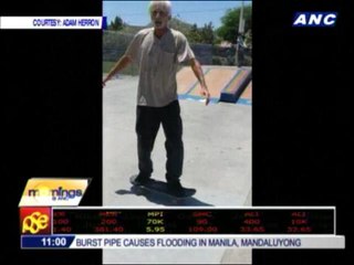 Viral video: Man performs skateboard tricks