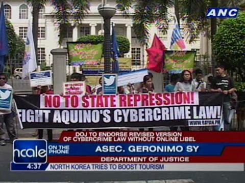 DOJ to endorse revised version of Cybercrime Law without online libel