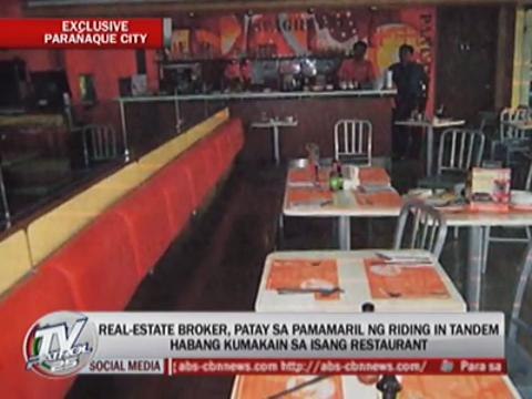 Real estate broker gunned down in Paranaque