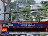 Manila Water to give assistance to families affected by burst pipe