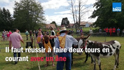 A Suarce la course_bavaroise_a_donné du_fil_à_retordre aux spectateurs de la fête de l'âne