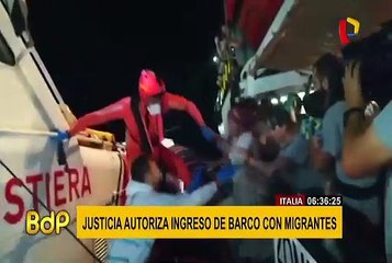 Italia: justicia autorizó ingreso de barco con 147 migrantes