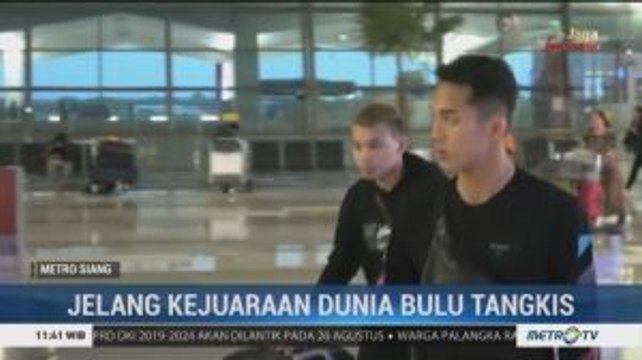 Jelang Kejuaraan Dunia 2019, Atlet Bulu Tangkis Indonesia Bertolak ke Swiss