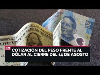 Así cerró el peso frente al dólar