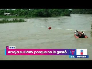 Así terminó un BMW tras el berrinche de un hombre que quería un Jaguar para su cumpleaños