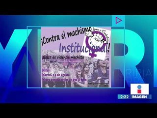 Mujeres marchan contra las violaciones en el transporte público de la CDMX | Yuriria Sierra