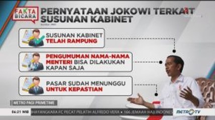 Kabinet Kerja Jokowi-Ma'ruf Telah Disusun (1)