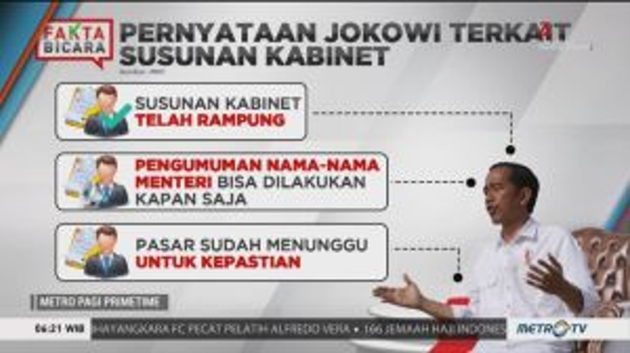 Kabinet Kerja Jokowi-Ma'ruf Telah Disusun (1)