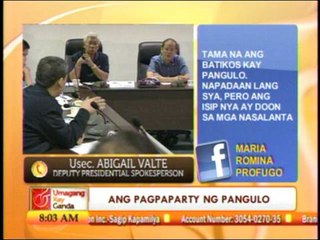 Punto por Punto: Was it right for PNoy to party after Sendong's onslaught?