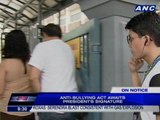 Anti-Bullying Act awaits Aquino's signature