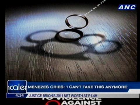 Menezes cries: 'I can't take this anymore'