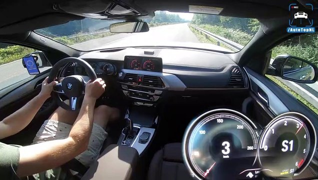 BMW X3 M40d TOP SPEED on AUTOBAHN (NO SPEED LIMIT) by AutoTopNL