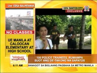 100 police trainees in GenSan wear heels