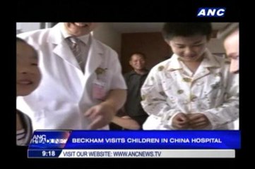 Beckham visits children in China hospital