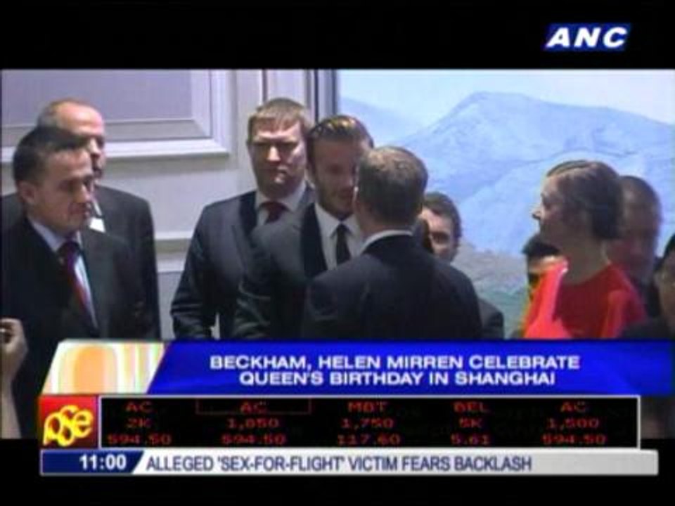 Beckham, Helen Mirren celebrate Queen's birthday