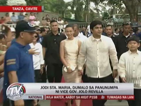 Jodi kisses Jolo in oath-taking