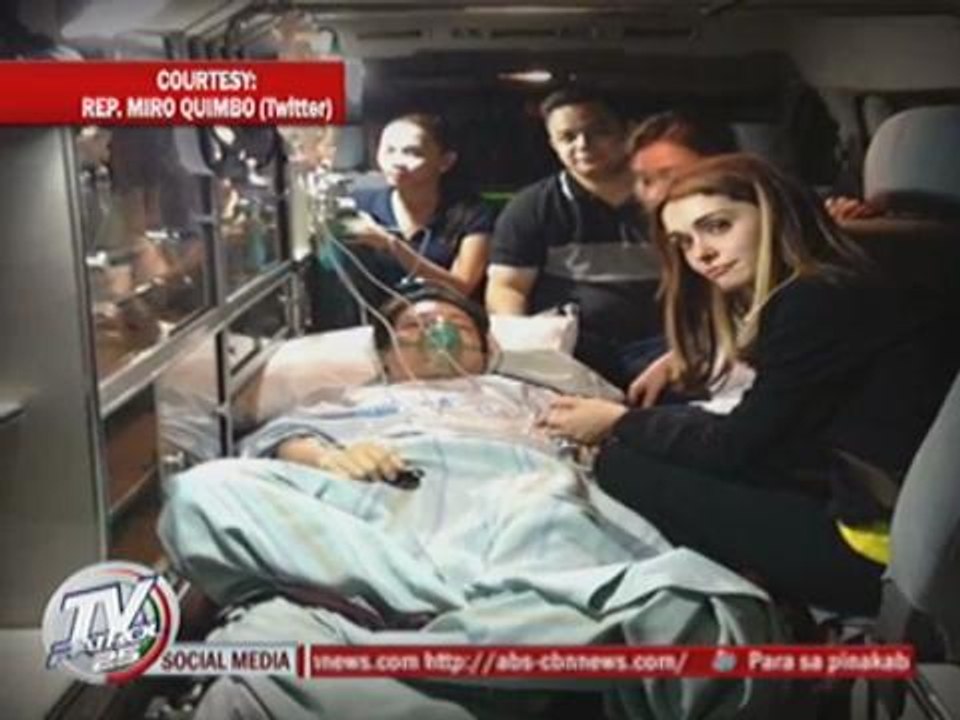 Daiana Meneses with husband at hospital