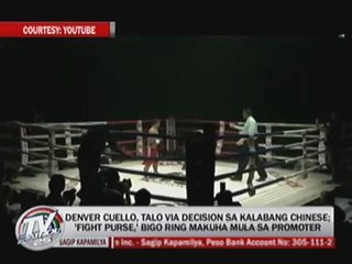 Promoter pays Cuello's purse in installments