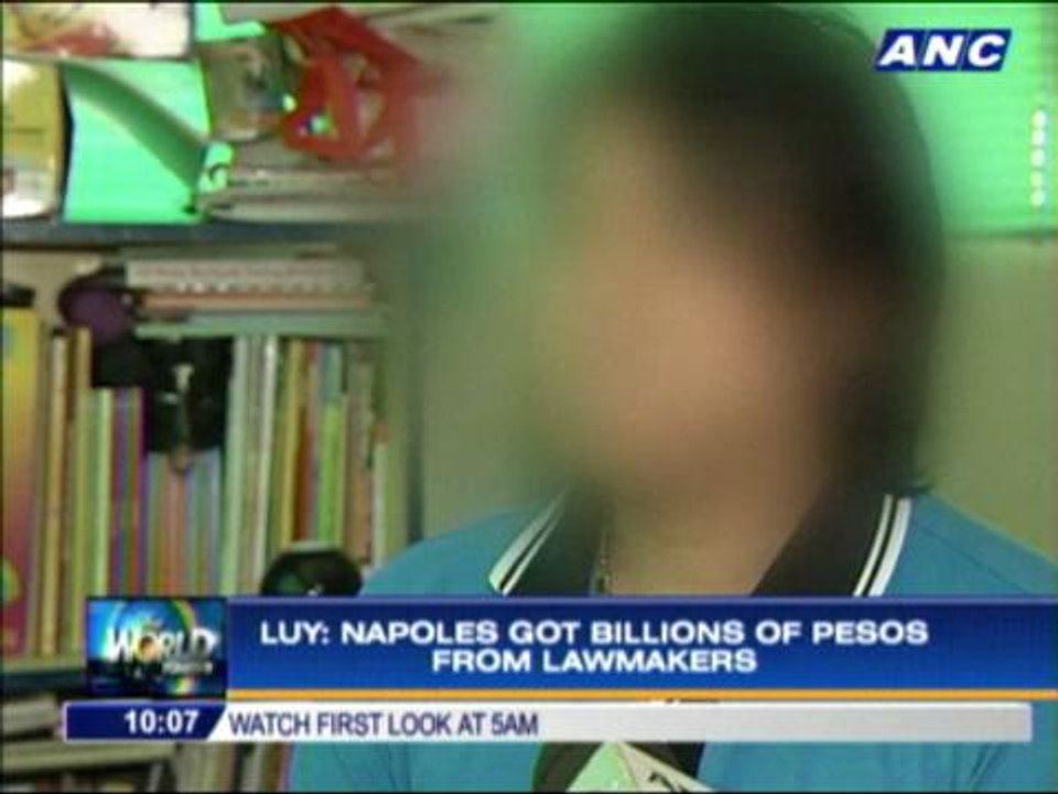 Whistleblower explains 'pork barrel scam'