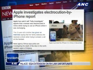 Apple investigates electrocution-by-iPhone report