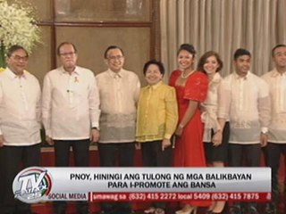 PNoy tells balikbayans: Help promote PH