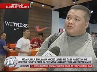 LeBron fans snap up free tickets