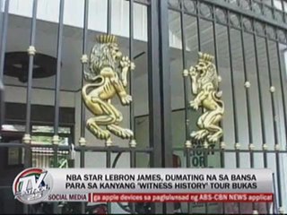 LeBron James in Manila for 'Witness History' tour