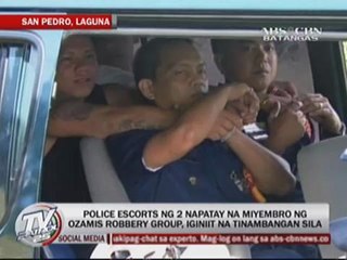 Police escorts re-enact gang 'ambush'
