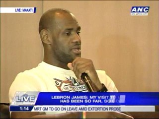 WATCH: LeBron says 'Mabuhay' to Pinoy fans