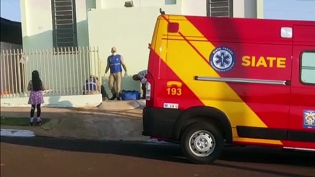Trabalhador sofre queda de dois metros enquanto pintava igreja no Melissa