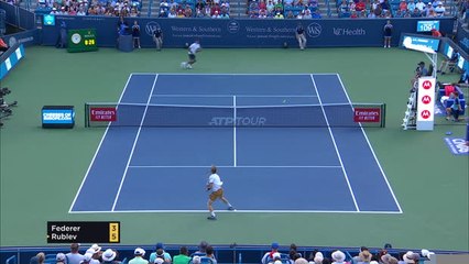 Rublev stuns Federer in Cincinnati