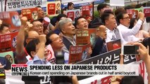 Korean card spending on Japanese brands cut in half amid boycott