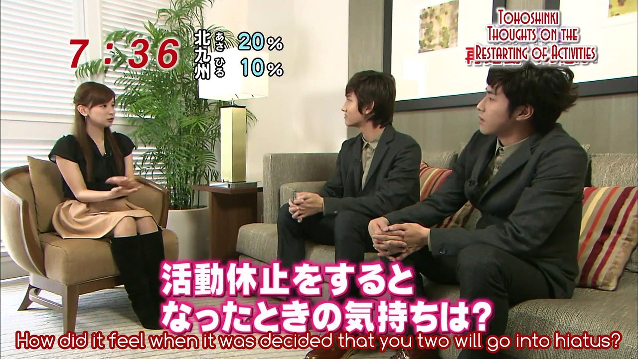 110926 THSK on Mezamashi TV