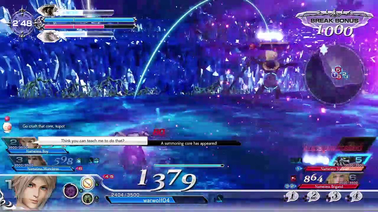 Dissidia Final Fantasy NT - Vaan arcade mode