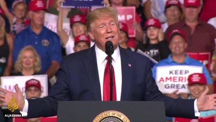Trump addresses gun violence at campaign rally