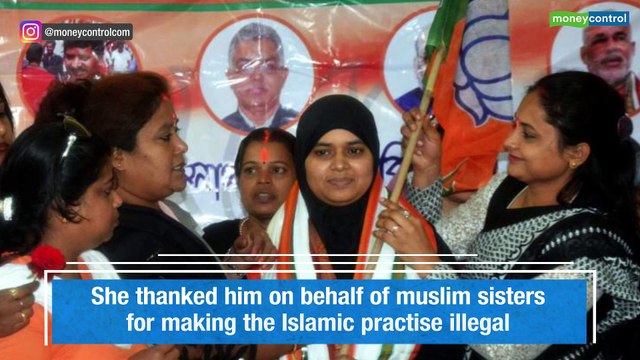 Triple talaq petitioner Ishrat Jahan ties rakhi to PM Modi
