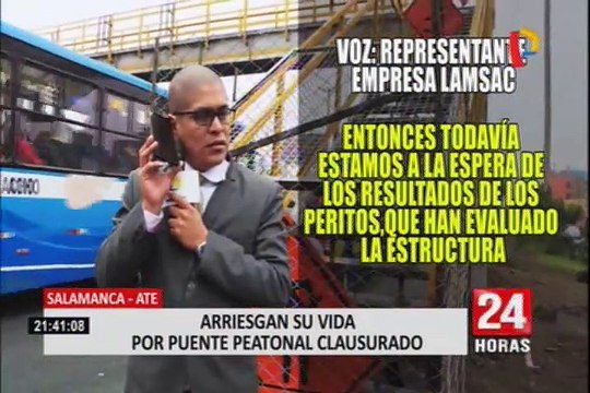 Ate: clausura de puente peatonal genera malestar entre vecinos