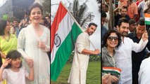 Aishwarya - Aaradhya, Akshay Kumar, Vidya Balan, Aamir Khan Hoist The Indian Flag | Independence Day