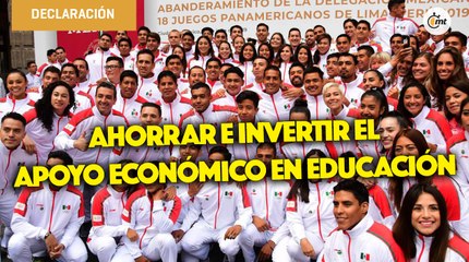 Pagar deudas, ahorrar y apoyar a la familia, el destino del apoyo de atletas