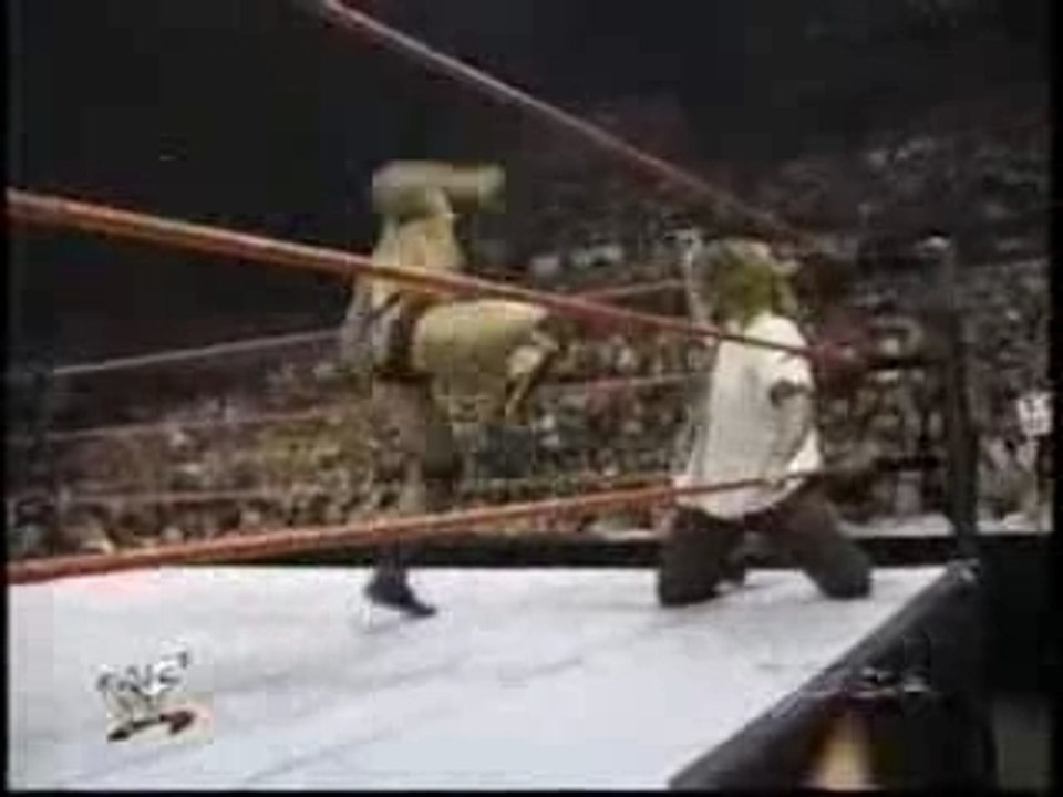 WWF-WWE The Rock Vs Mankind Vs Bossman Vs Shamrock 12/20/98