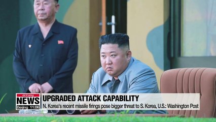 N. Korea's recent missile firings pose bigger threat to S. Korea, U.S.: Washington Post