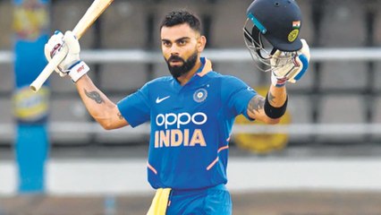 Ind vs Wi 2019 : Kohli Is The First Man To Reach 20000 Runs In A Decade And Equals Sachin's Record