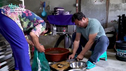 완도식 삼합 물회 _전복+해삼+소라 [섬마을할매] 6회